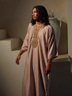 Men’s Gabardine Gandoura in Taupe