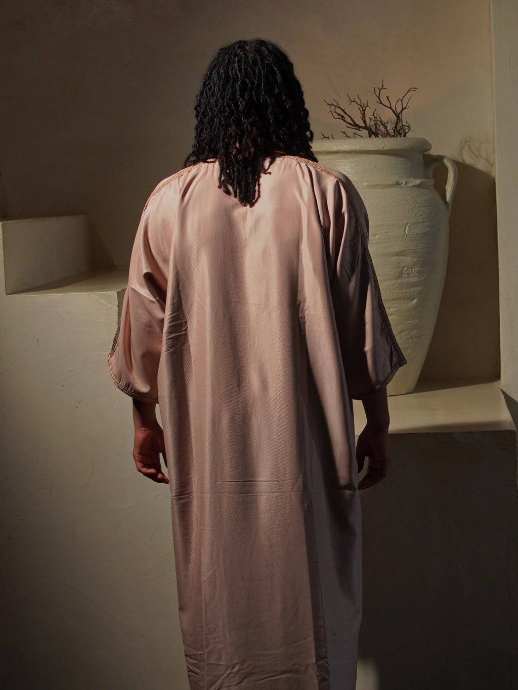 Men’s Gabardine Gandoura in Taupe